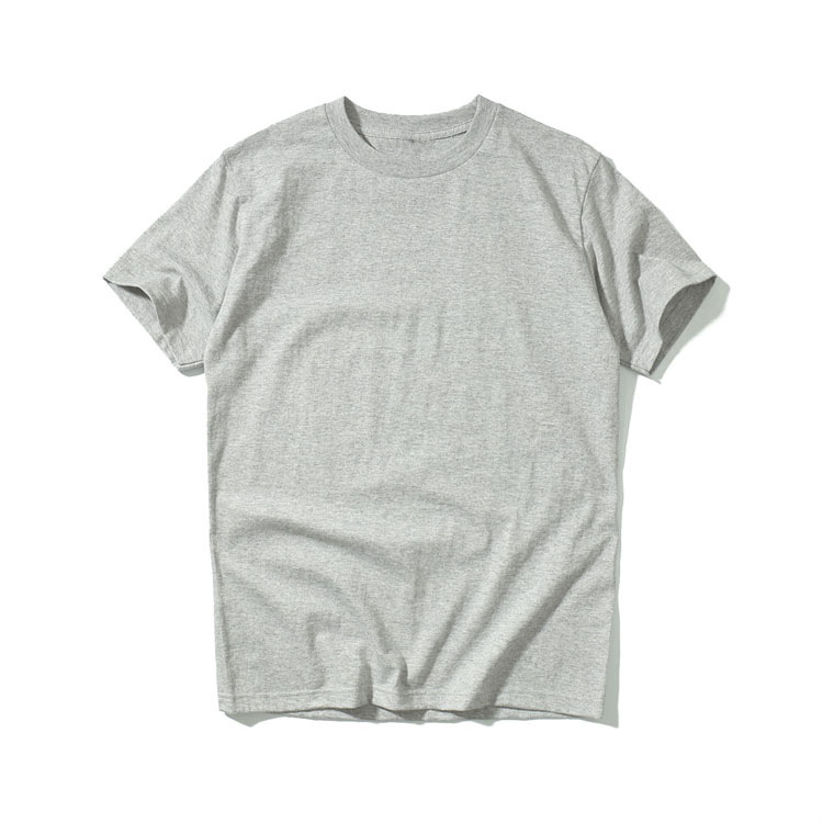 YG210g日本全棉重磅纯色无缝圆领打底衫白色短袖T恤男装夏潮