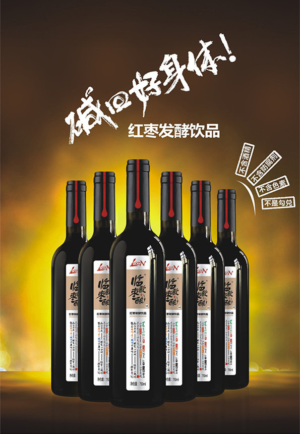 【中山馆】临歌枣酿 V3枣酿 750ml/瓶 红枣发酵饮品 两瓶起售