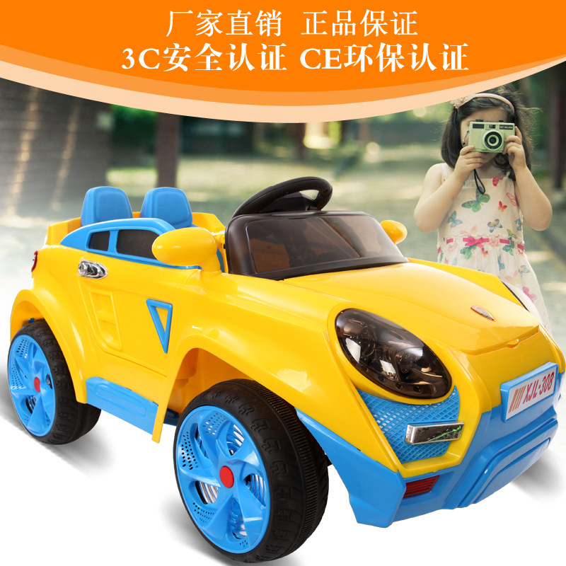 保时捷越野儿童电动汽车可坐带遥控遥控四轮玩具车C