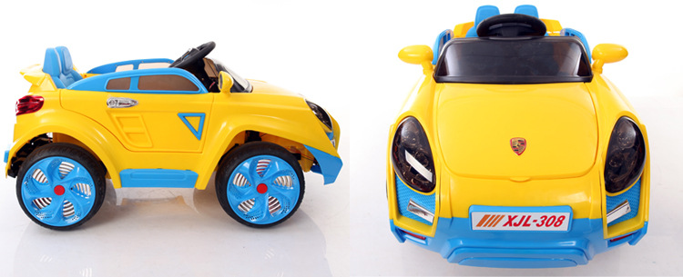 保时捷越野儿童电动汽车可坐带遥控遥控四轮玩具车C