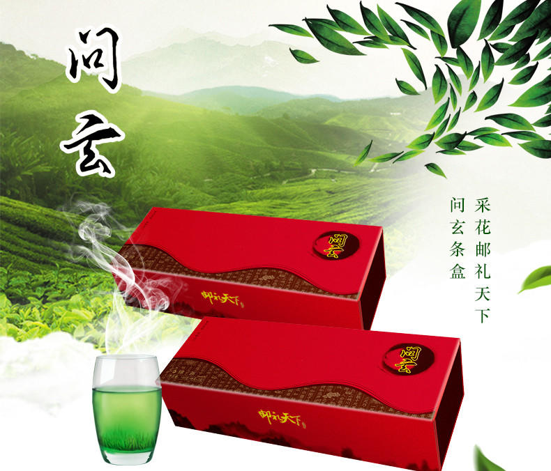 【天门馆】问玄2017年新茶绿茶毛尖一级2条盒装288g