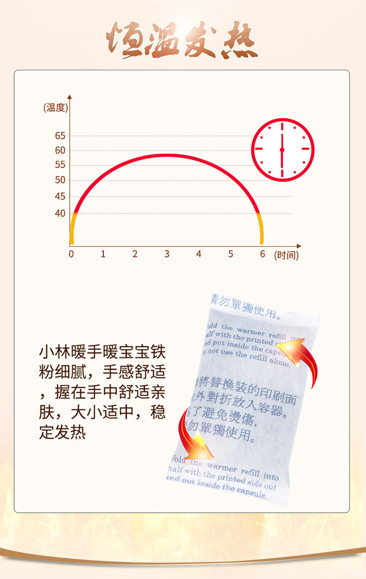 小林  暖宝宝 暖手宝 圣蛋蛋芯 替换装15片  赠蛋壳2枚