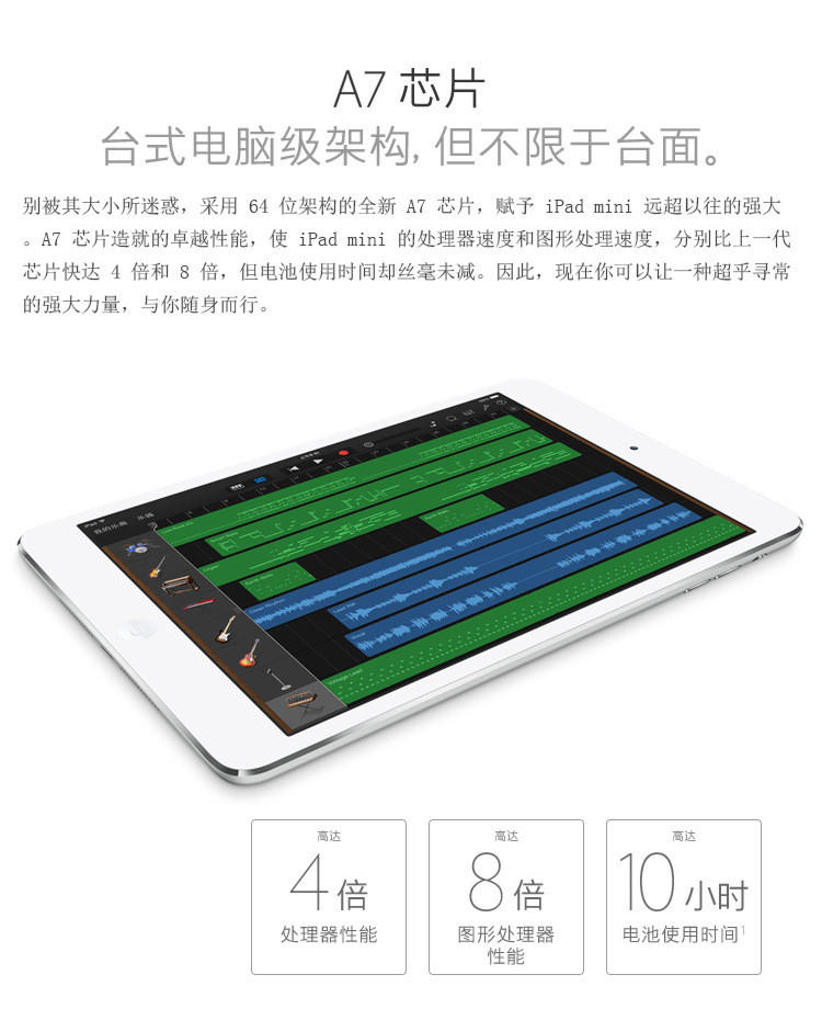 苹果/APPLE iPad mini 2 平板电脑 7.9英寸 16G WLAN版