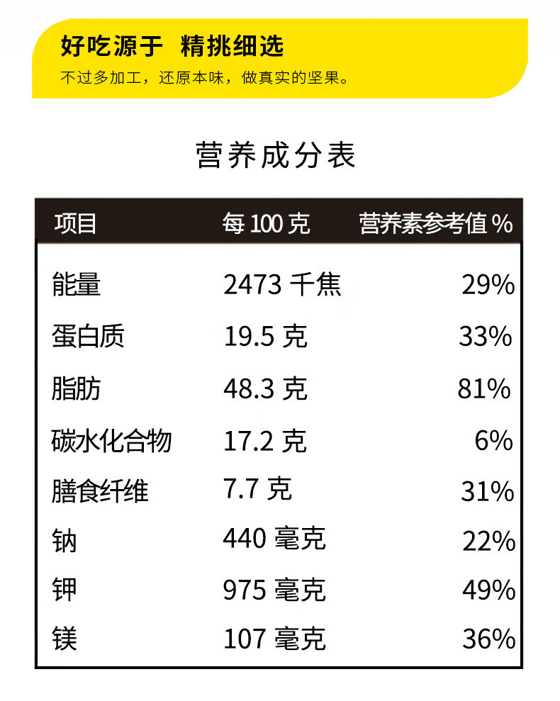 三只松鼠 【潮州振兴馆】开心果100g 坚果炒货