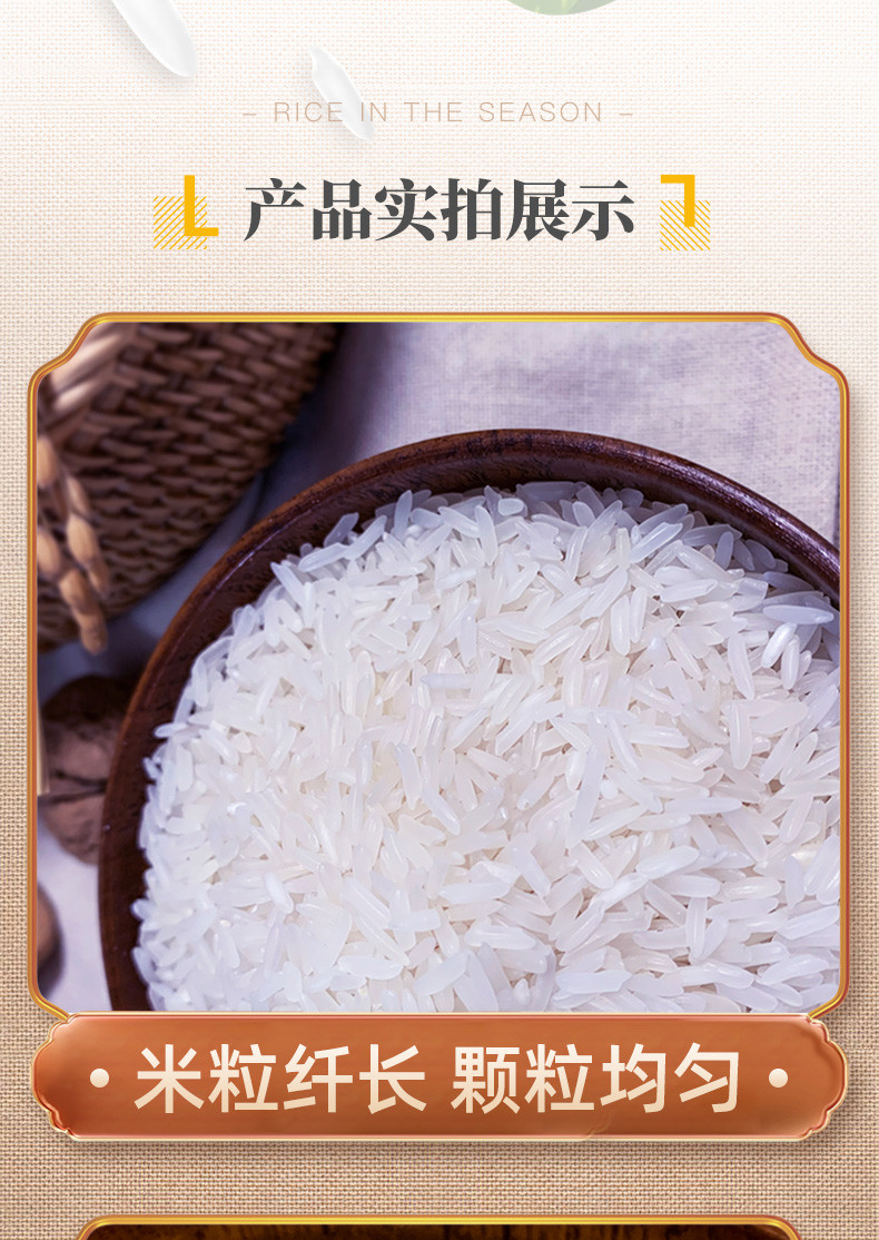 一年一季 【佛山馆】神鲜稻丝苗米5kg/袋