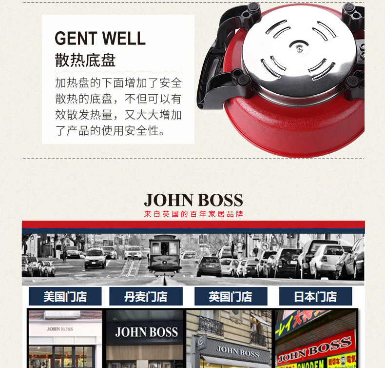 【东莞馆】英国 JOHNBOSS 威尔多功能料理锅 HE-WP1500