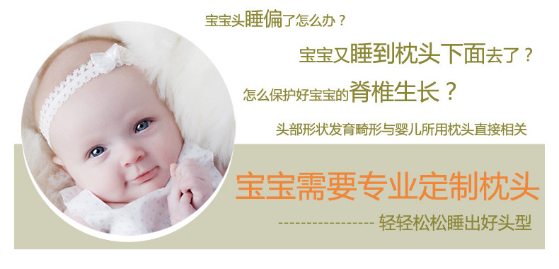 【惠州馆】定型枕 婴儿枕头防偏头宝宝新生儿偏头矫正0-1岁四季