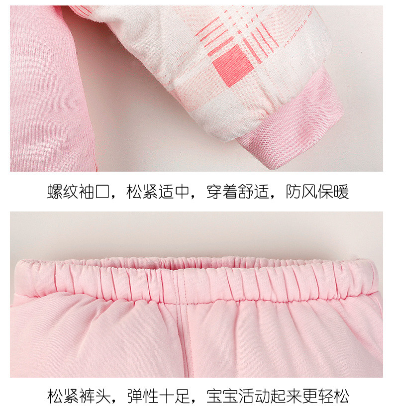 【惠州馆】冬款新品婴儿衣服儿童棉衣套装加厚男女宝宝外出偏开保暖棉服
