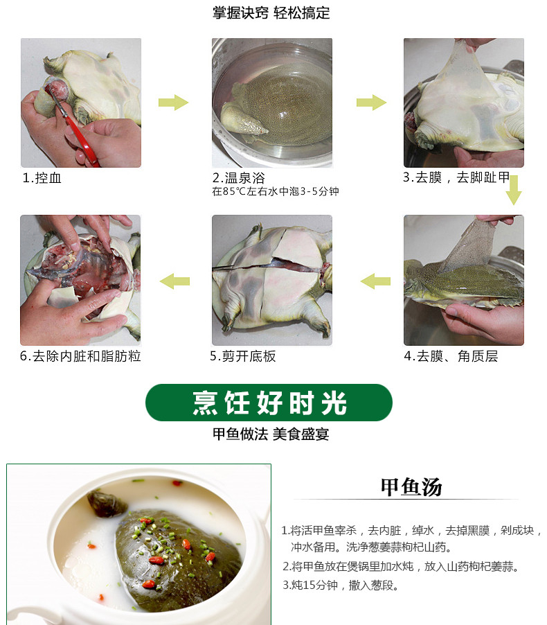 蟹轩缘现货生态甲鱼1-1.3斤顺丰包邮3年生态养殖鳖