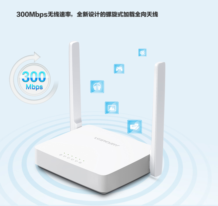 水星MW305R 无线路由器300M 穿墙王无限wifi家用批发双线