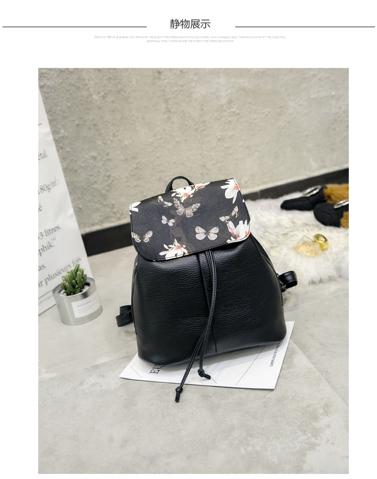 采宁  2017新款PU水洗女式双肩包旅行包韩版休息手提两用背包女