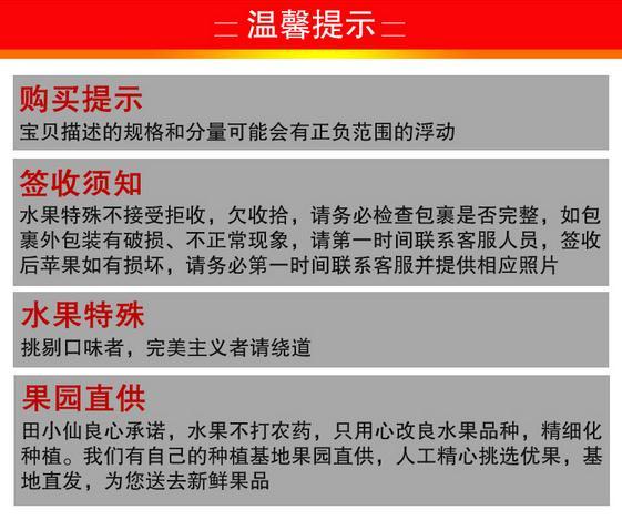 田小仙果园现摘 运城万荣红富士80有机苹果新鲜甜脆水果8斤包邮