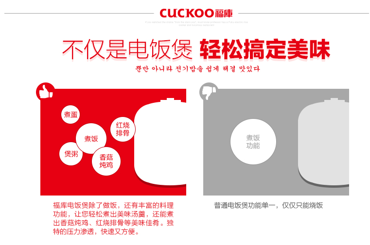 福库/CUCKOO 韩国原装3L智能立体加热IH电饭煲1-2-3-4人CRP-HZ0682FR