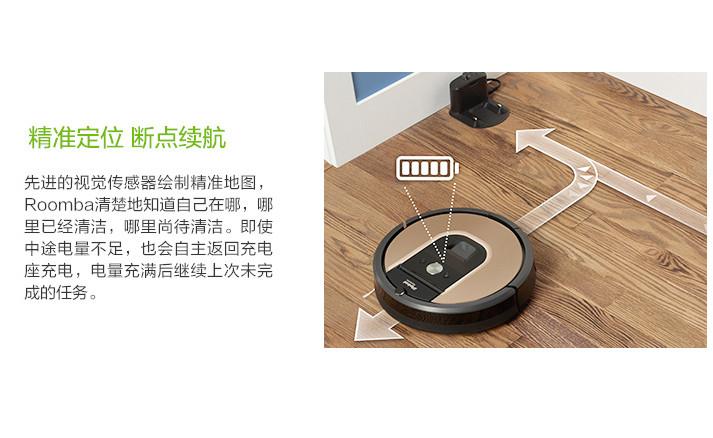 IROBOT 美国艾罗伯特（iRobot）Roomba961 智能扫地机器人 吸尘器