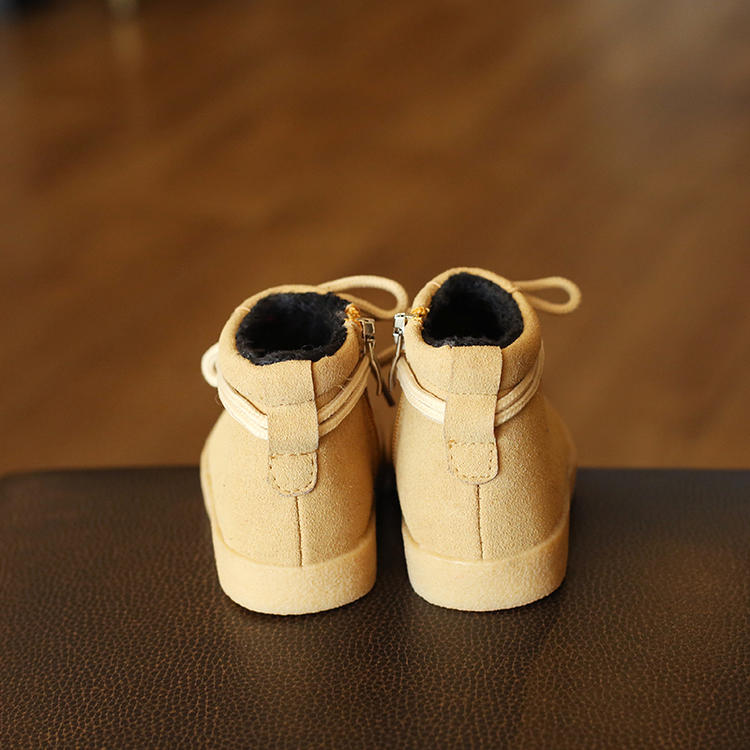 麦杜莎 2016冬季新款宝宝棉鞋马丁靴加绒1-3岁韩版男女童软底学步鞋大小码保暖鞋包邮
