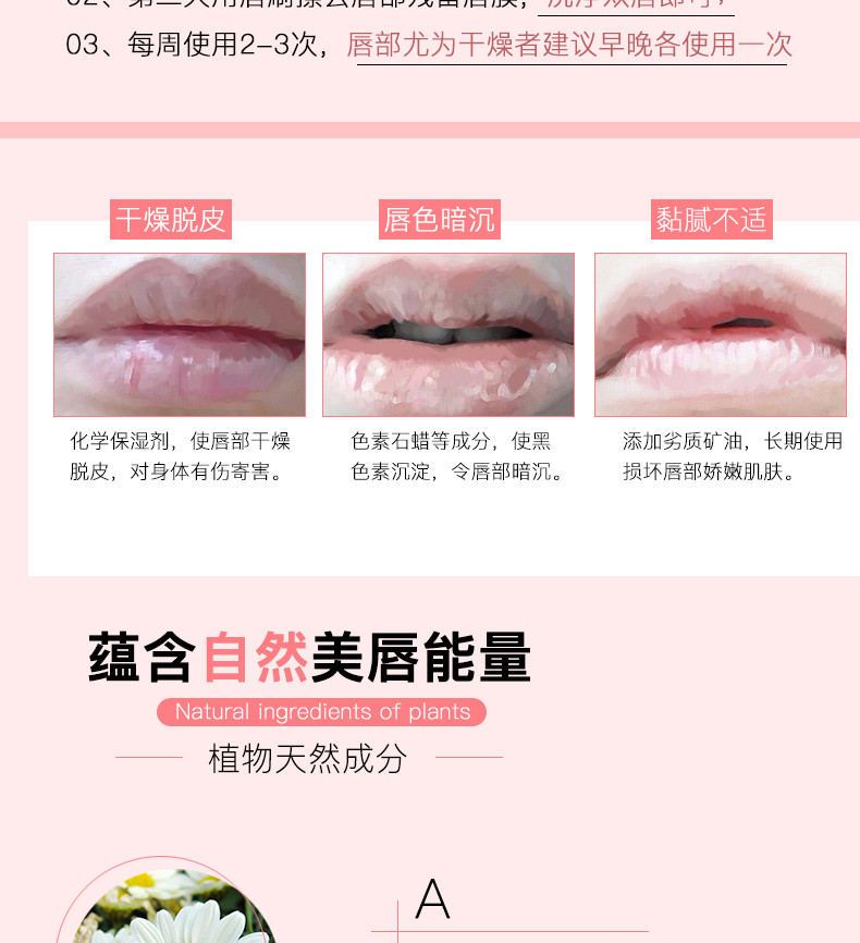 【邮储特卖】莱玫 睡眠唇膜20g淡化唇纹补水去角质保湿防干裂