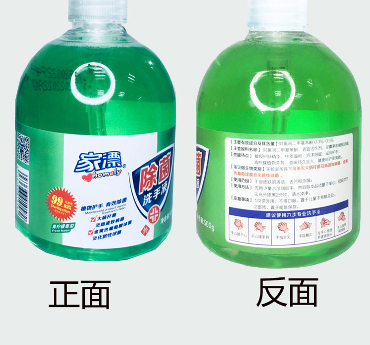 家漂 抑菌洗手凝胶洗手液500ml/瓶 便携式抑菌速干