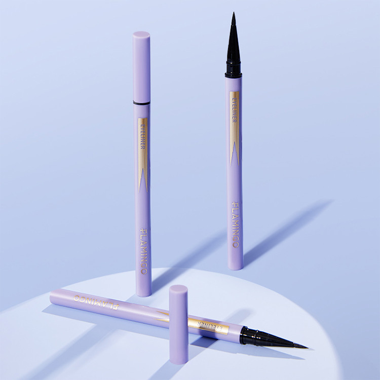 火烈鸟 眼线液笔 细精持久眼线液笔0.1mm细笔芯长效不晕染 小紫笔