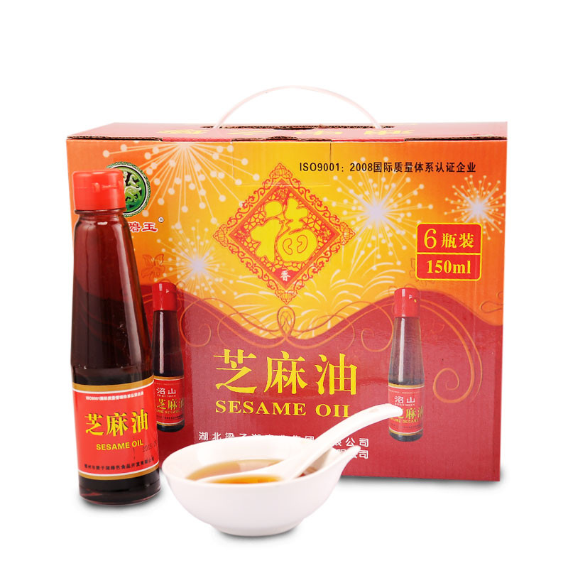 楚天碧玉 纯正芝麻油150ml*6