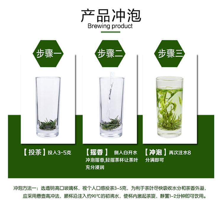 【鄂州】梁湖碧玉 茶烟盒装 毛尖新绿茶 日照嫩芽耐泡型茶叶