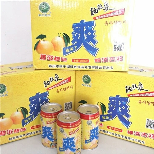 楚天碧玉 柚粒爽 310ml*12罐 礼品盒装