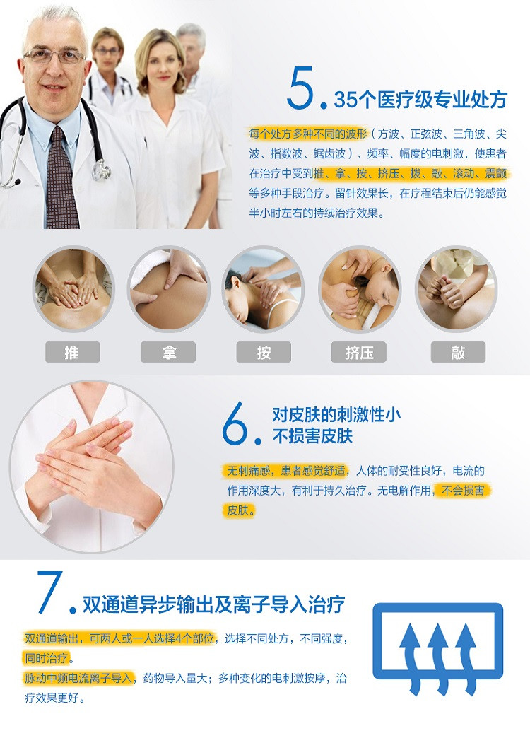 爱沃斯 电脑中频治疗仪ECM99-IIA双路输出颈肩腰腿痛