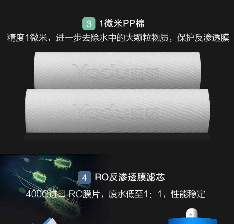 亚都/YADU 厨下净水机 YD-RO50E-04