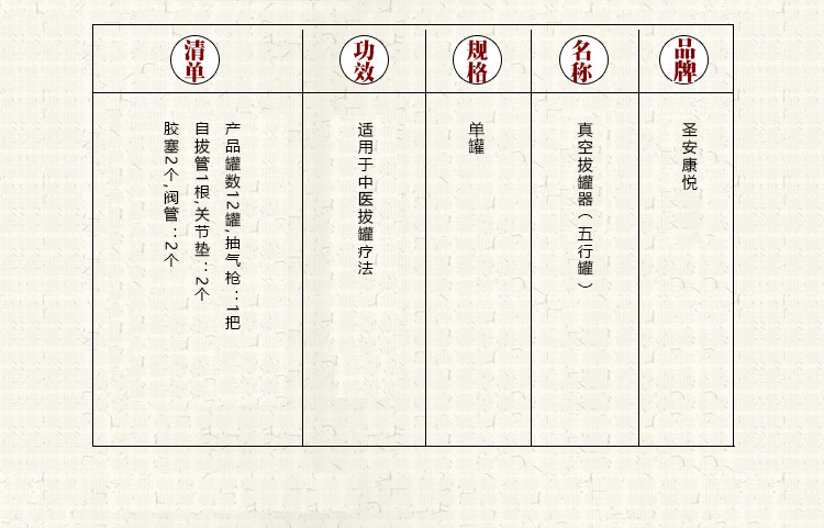 圣安康悦五行拔罐加厚12罐抽气式非玻璃真空拔罐+磁疗针灸+艾灸温灸圣安康悦五行拔罐加厚12罐抽气式非