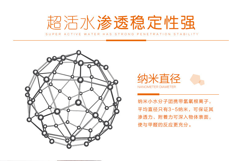 超活水+ 空气清新剂 日本专利活性离子水 室内汽车净化空气甲醛清除剂 350ml