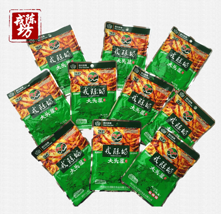 戎陈坊麻辣大头菜丝咸菜下饭菜腌菜小菜酱菜 四川特产100gx10