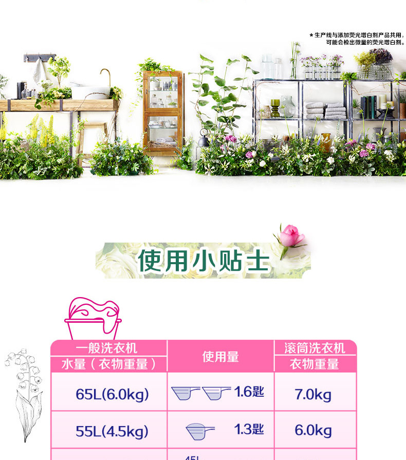  花王/KAO 日本原装花王馨香洗衣粉 800g，香型随机发货