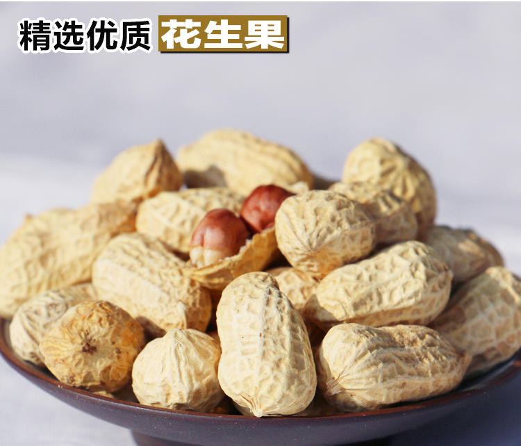 垄上良品 农家咸干花生带壳红皮炒货坚果椒盐味休闲零食小吃食品