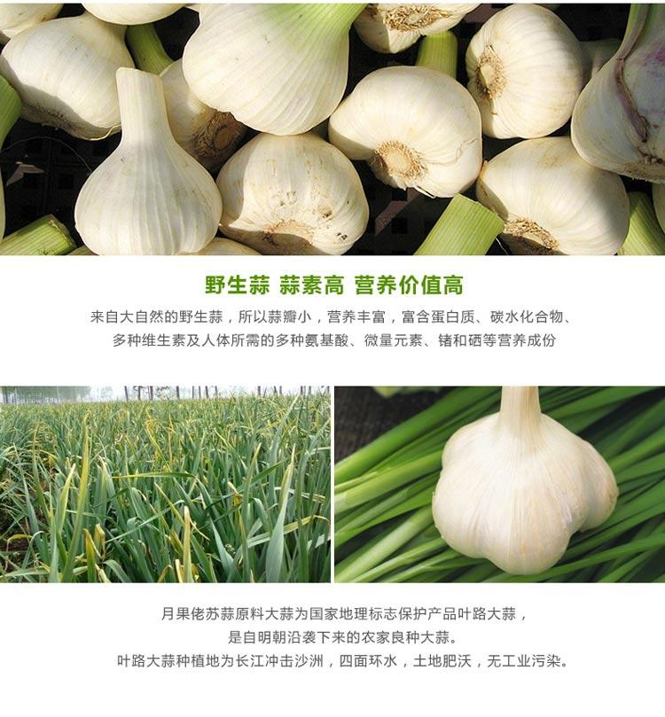 黄冈馆湖北特产大蒜农家腌制蒜泡菜下饭菜400g