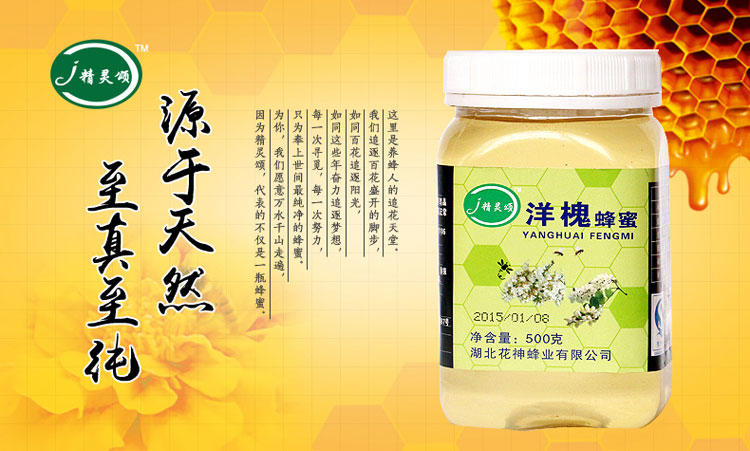 蜂蜜纯净天然农家自产槐花蜜枣花蜜枸杞蜜荆条蜜500g