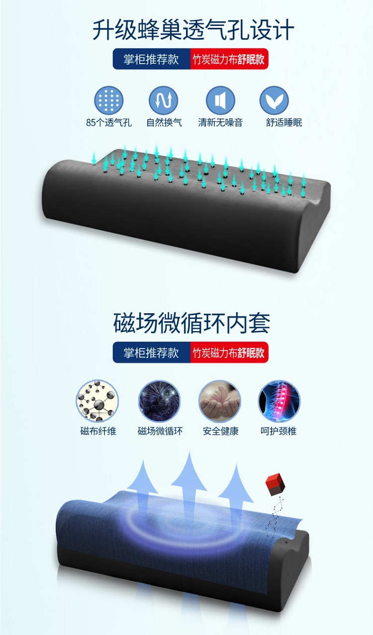 暖舒舒 太空记忆枕慢回弹记忆枕头颈椎枕头记忆棉护颈保健枕头枕芯  舒眠款（镇店爆款）