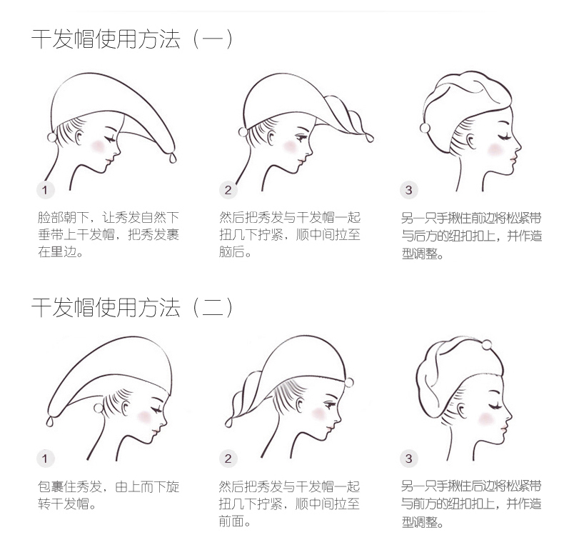 韩国干发帽 超强吸水成人加厚擦头发速干毛巾包头巾浴帽长发可爱