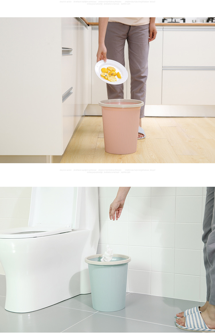 创意家用可爱垃圾桶筒厨房客厅卧室卫生间厕所办公无盖大小号纸篓