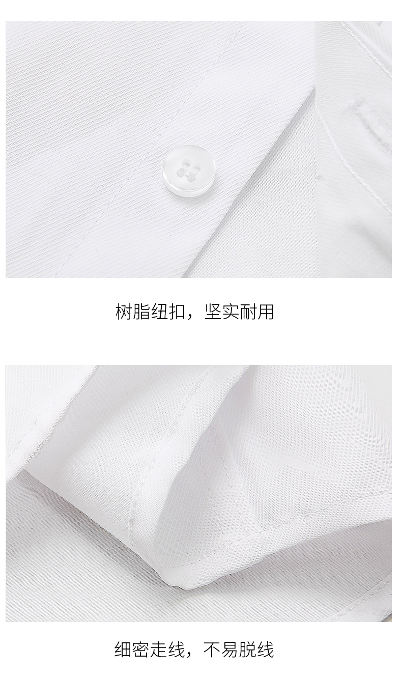 2020新款春夏短袖白衬衫女长袖工作服正装工装条纹职业女装白衬衣