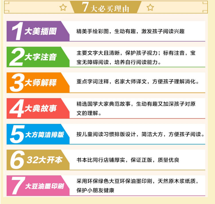 【4本 拍下9.9元】三字经 弟子规 唐诗 论语 经典国学启蒙教材 小学生课外读物儿童阅读书籍6-8