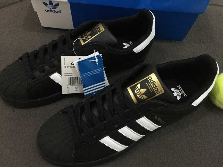 阿迪达斯/adidas三叶草经典贝壳头金标情侣鞋低帮男鞋