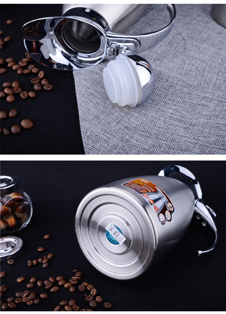 长颈鹿 新款创意不锈钢200ml保温暖水壶 欧式咖啡壶