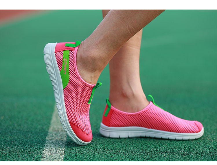款款秀 Sections Show/款款秀新款网面鞋女夏季透气运动休闲一脚蹬懒人鞋