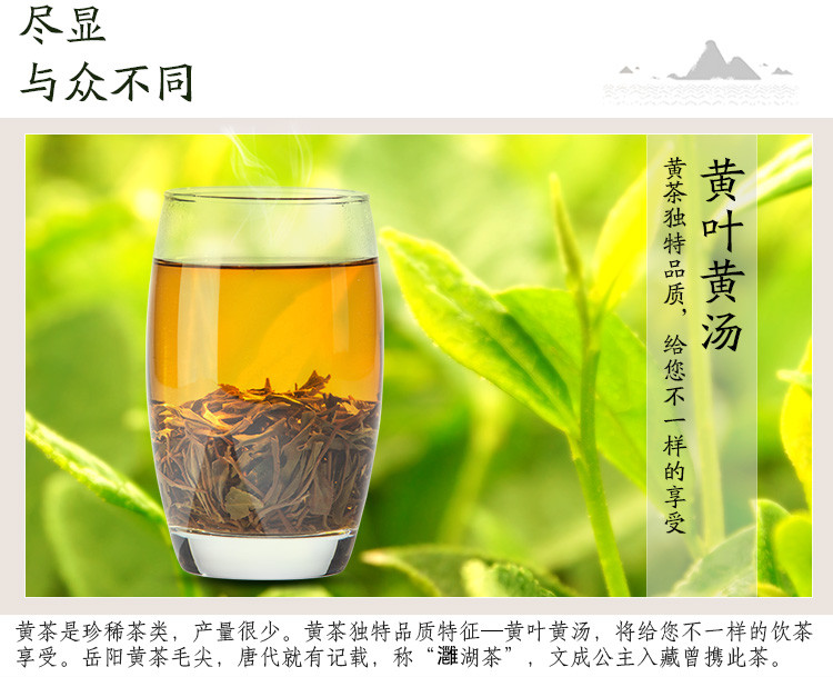 【岳阳馆】巴陵春北港黄茶黄毛尖2019新茶岳阳特产君山茶叶黄芽茶干烘50g