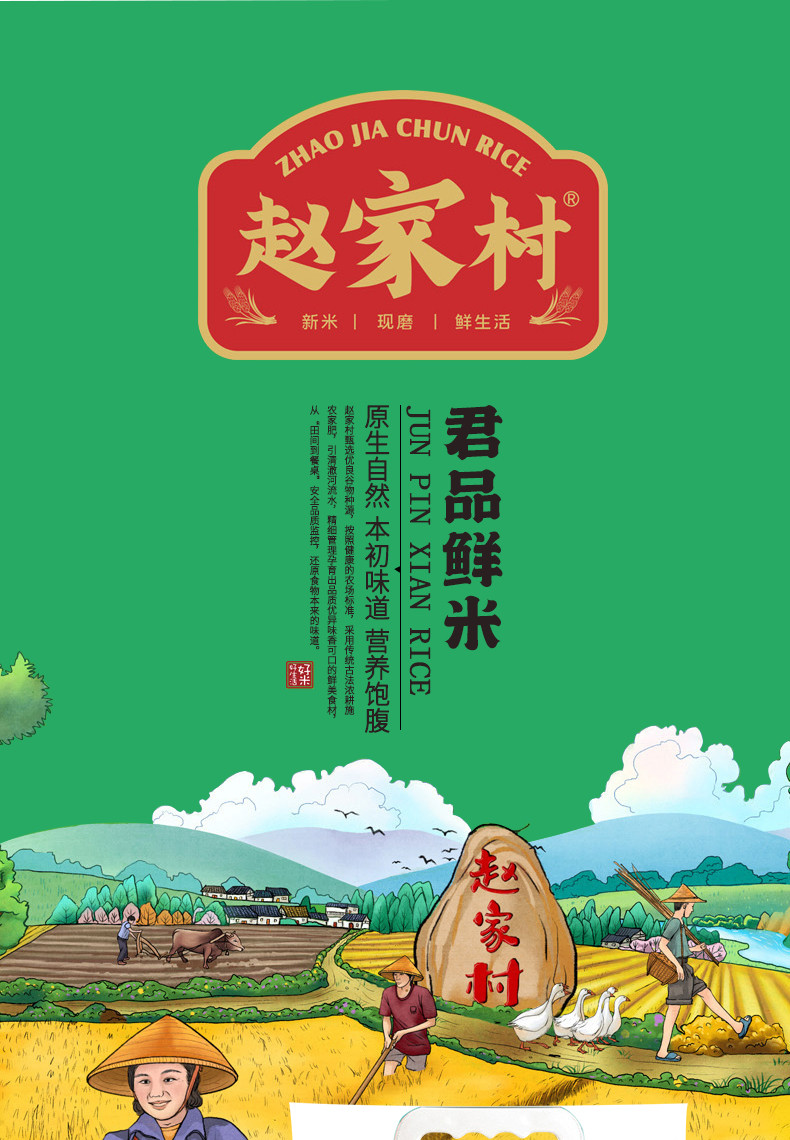 赵家村 【湖南岳阳】君山 赵家村 君品鲜米2.5kg