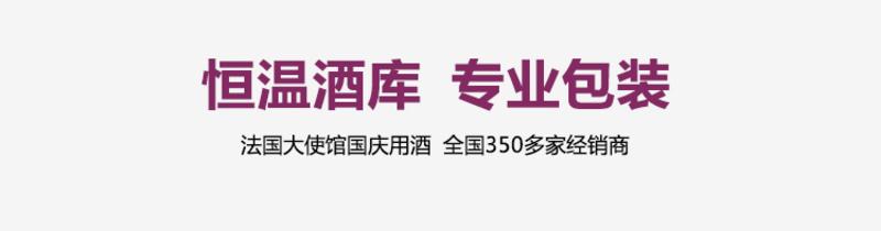 欧啦 法国恒尊酒神波尔多187ml红酒AOC干红葡萄酒6支手提礼盒装包邮