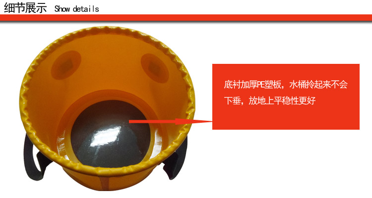 野营家 12L便携式洗脸泡脚洗衣水盆 折叠防跳钓鱼水桶 户外用品储水桶