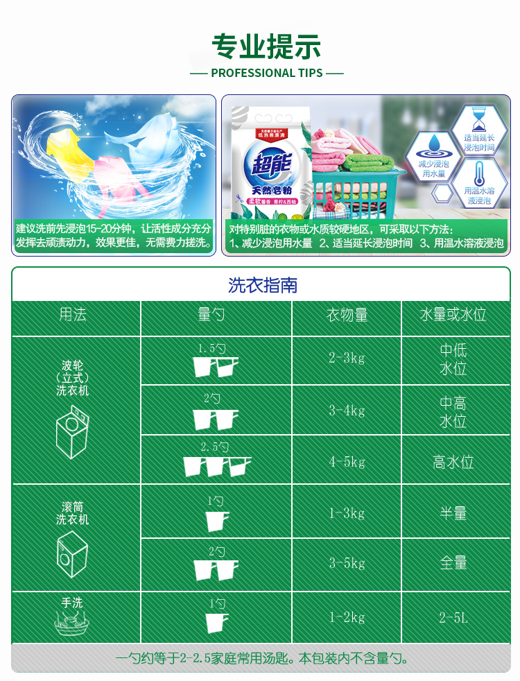 超能天然皂粉1.028kg袋装柔软馨香家庭装洗衣粉家用实惠装正品