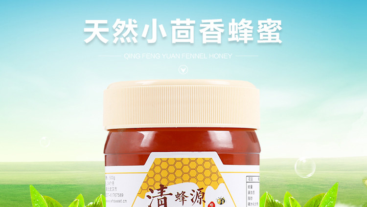 清蜂源 出口品牌 甘肃天然成熟优质小茴香蜂蜜500g