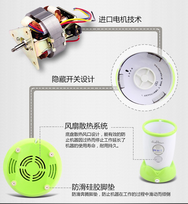 【四川惠民】荣事达/Royalstar RZ-218C2多功能家用电动料理机 绞肉机榨汁辅食