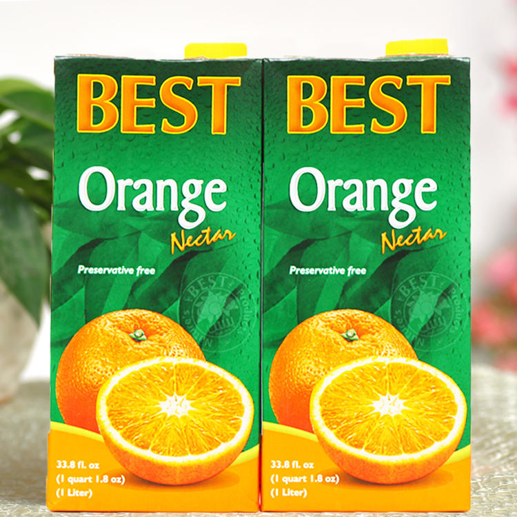 埃及进口BEST佰福特橘子果汁果蔬汁绿色橙汁果味饮料1L包邮